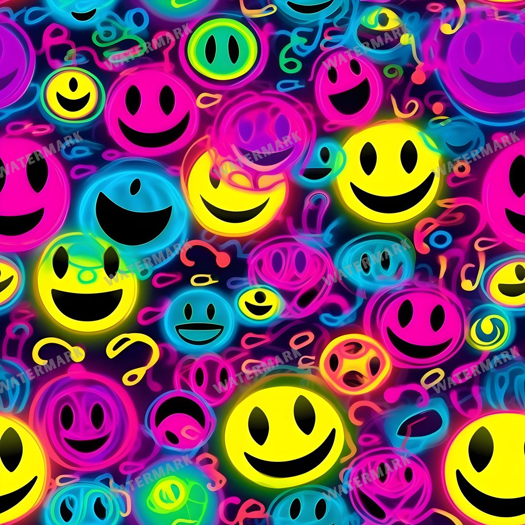 Smileys Seamless Pattern