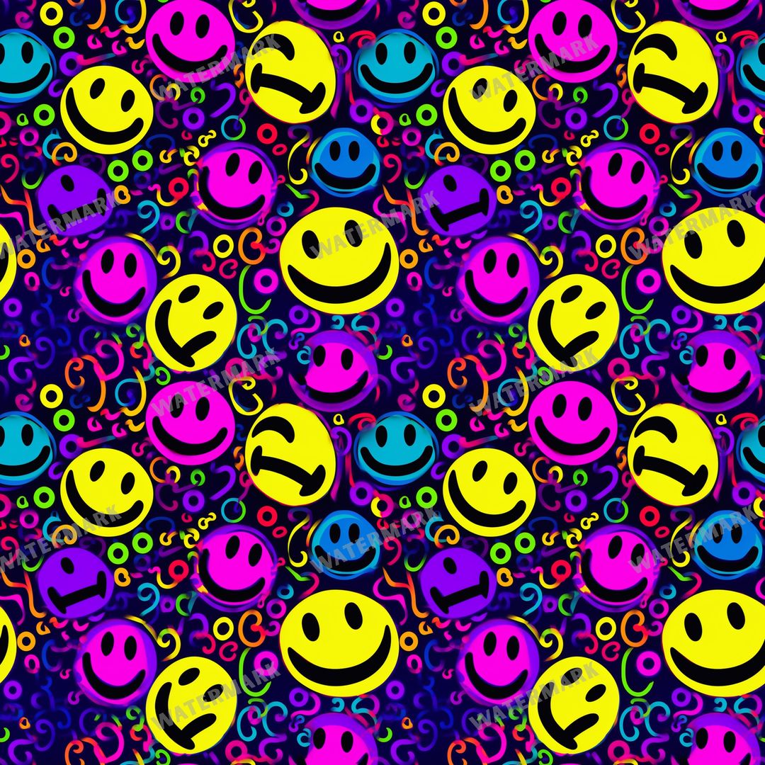 Smileys Seamless Pattern