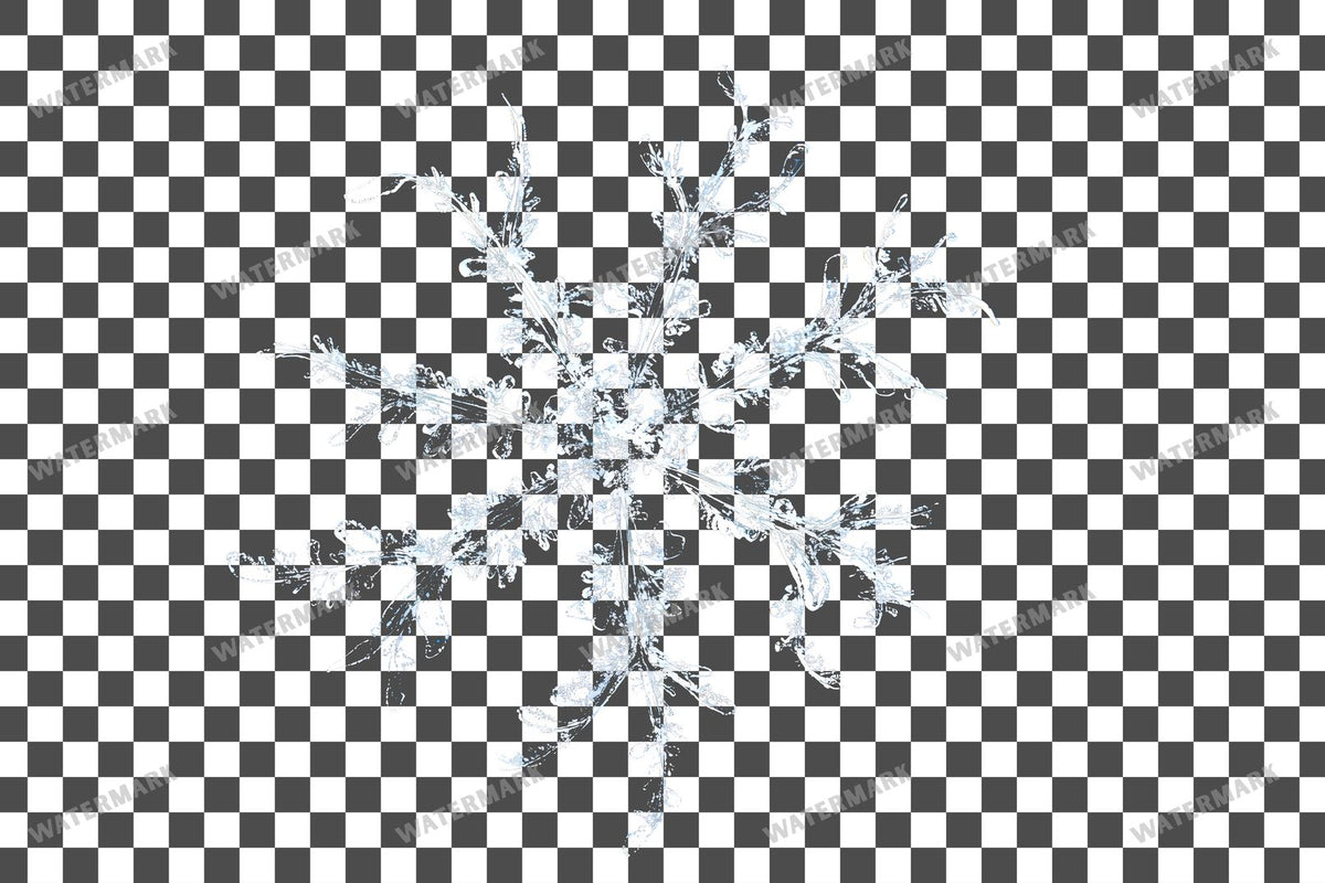 Snowflake Flurry Overlay Swirling Flakes