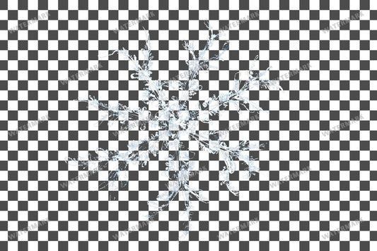 Snowflake Flurry Overlay Swirling Flakes