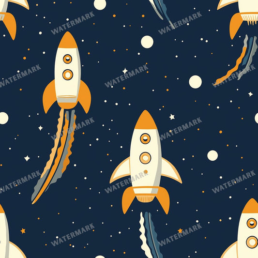 Space And Celestial Seamless Pattern