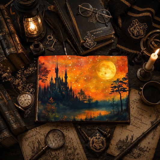 Starry Magical Night Digital Papers