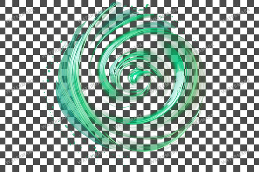 Swirling Green Paint Green Paint Transparent Overlay Pngs