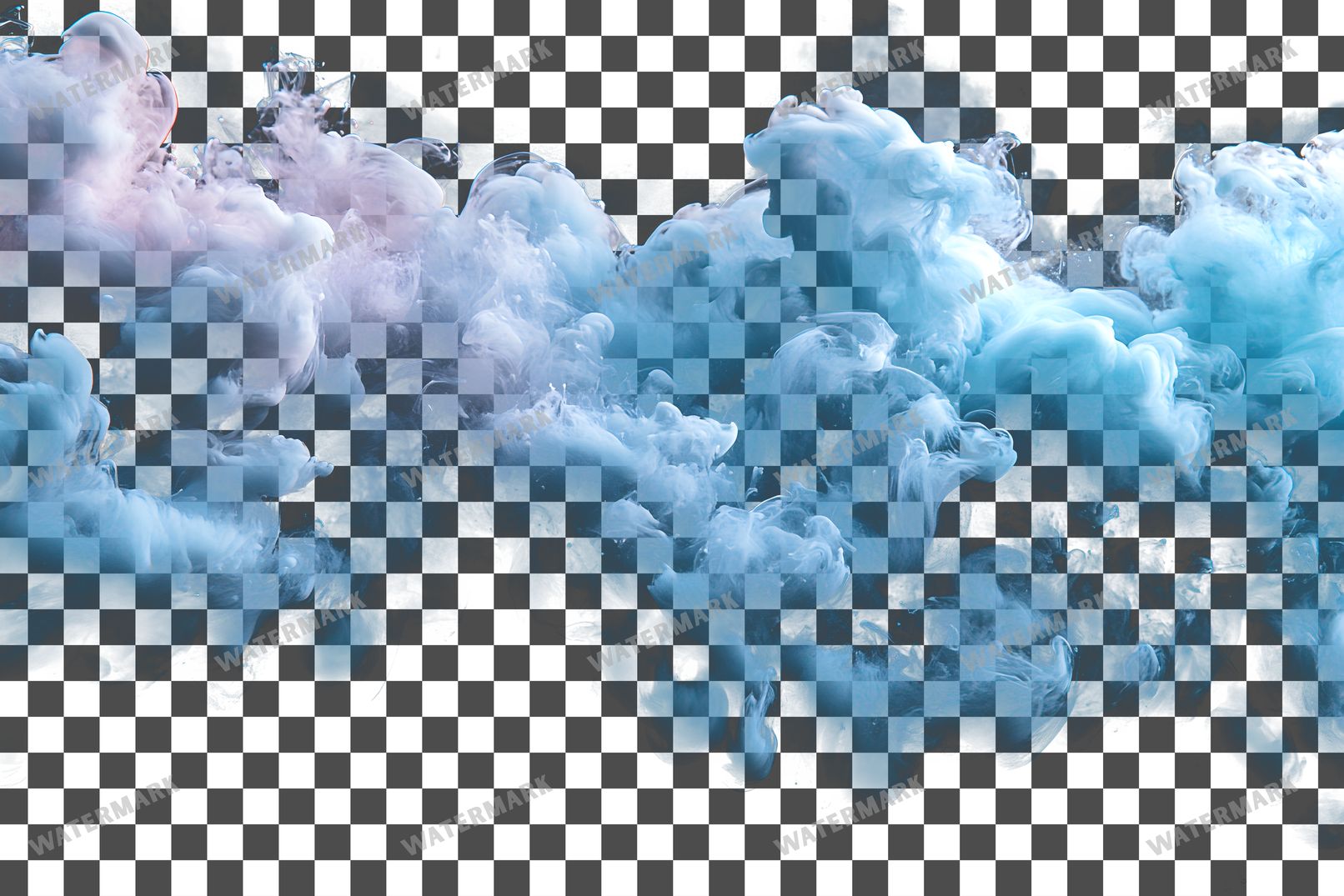 Teal Ink Drop Diffusing Color Transparent Overlay Pngs