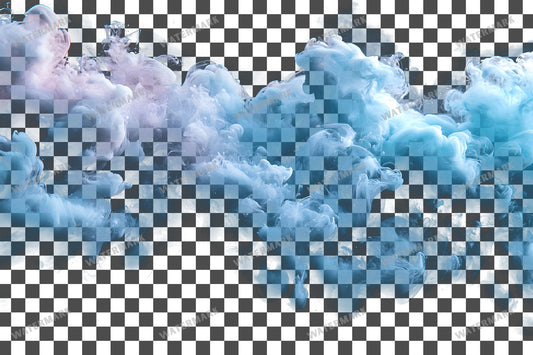 Teal Ink Drop Diffusing Color Transparent Overlay Pngs