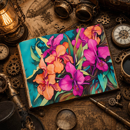 Tropical Flower Digital Papers