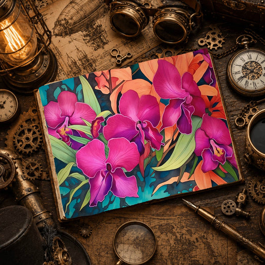 Tropical Flowers Digital Papers
