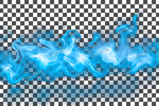 Turquoise Ghost Flame Transparent Overlay Pngs