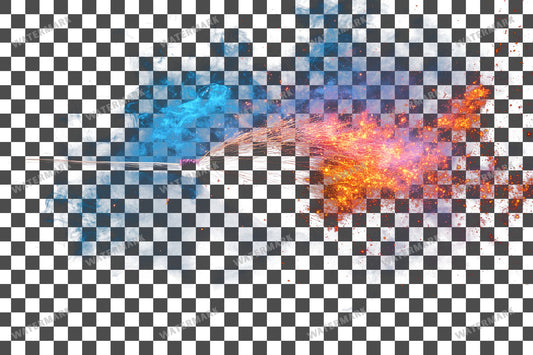 Vibrant Witchs Broomstick Transparent Overlay Pngs