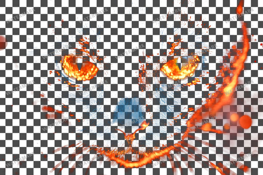 Vibrant Witchs Cat Transparent Overlay Pngs