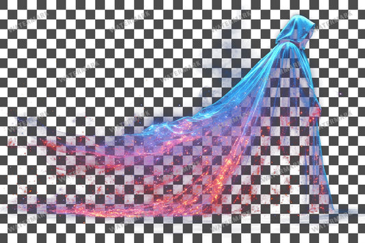 Vibrant Witchs Robe Transparent Overlay Pngs