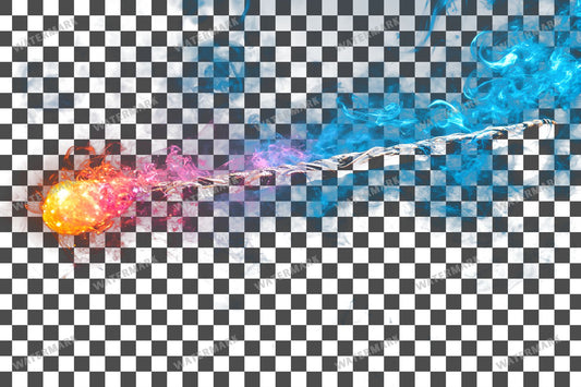 Vibrant Witchs Wand Transparent Overlay Pngs
