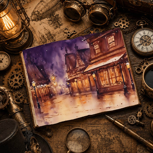 Victorian Evening Digital Papers