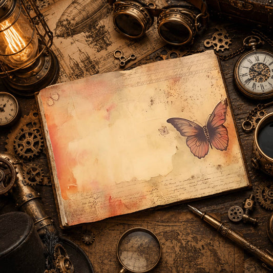 Vintage Butterfly Digital Papers