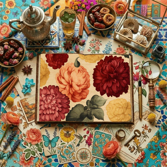 Vintage Floral Digital Papers
