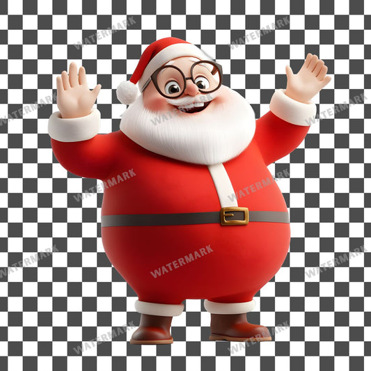 Waving Santa Clipart Pngs