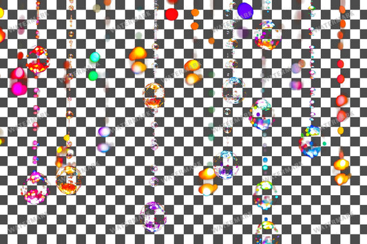 Whimsical Bubbles Ascending Each Reflecting Transparent Overlay Pngs