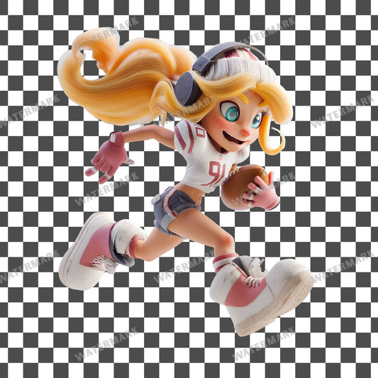 Woman Football Clipart Pngs