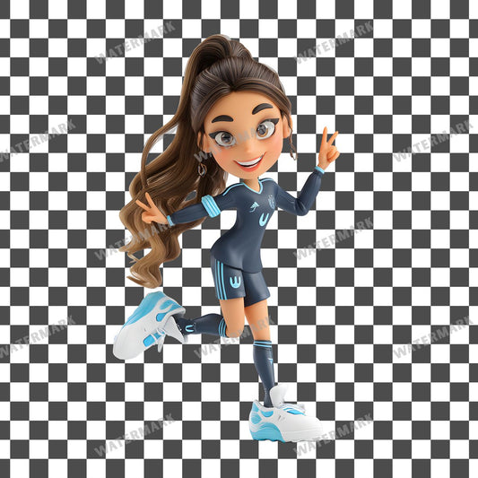 Woman Soccer Clipart Pngs