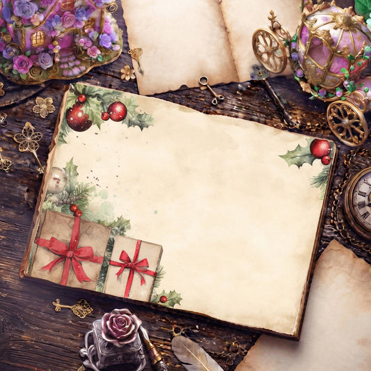 Wrapped Christmas Gifts Digital Papers