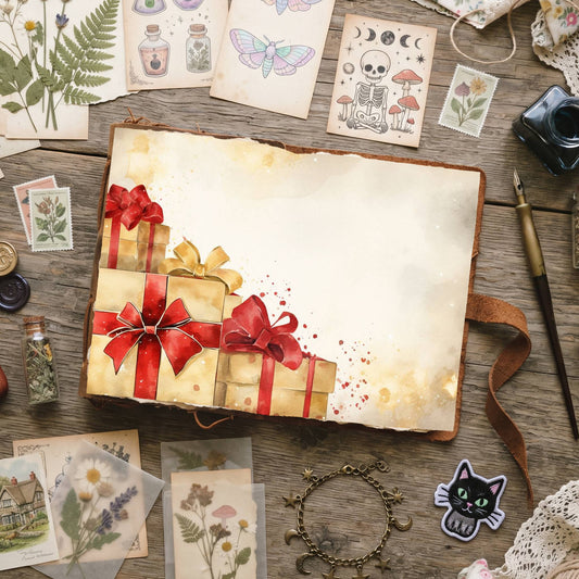 Wrapped Christmas Gifts Digital Papers