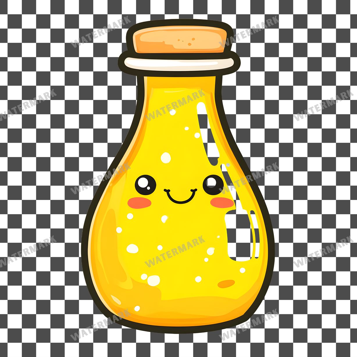 Yellow Apothecary Kawaii Style Clipart Pngs