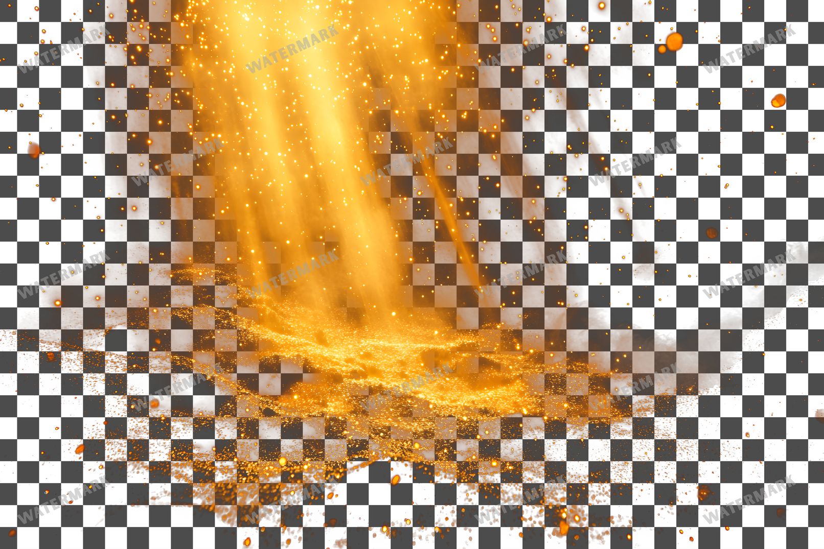 Yellow Celestial Light Cosmic Radiance Transparent Overlay Pngs