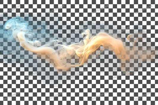 Yellow Ethereal Smoke Tendrils In Shades Transparent Overlay Pngs