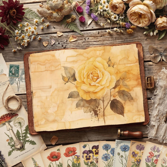 Yellow Roses Digital Papers