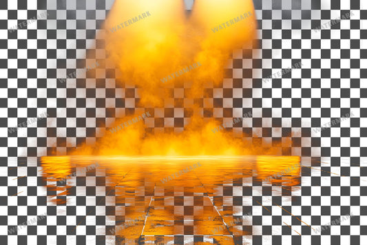 Yellow Volumetric Light Transparent Overlay Pngs