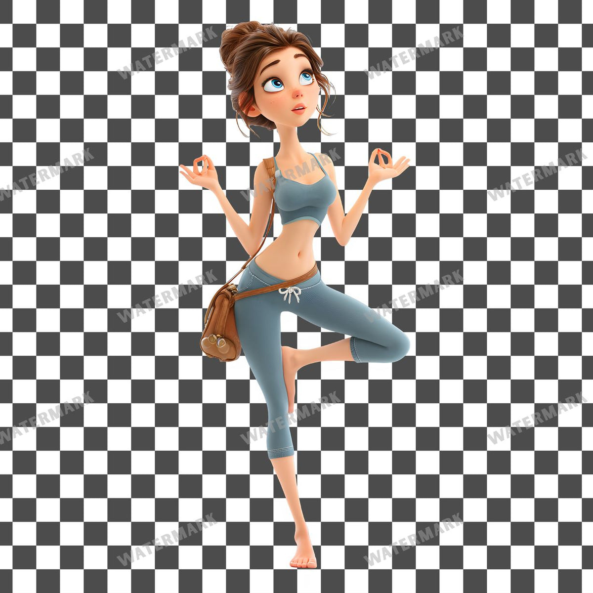 Yoga Woman Clipart Pngs