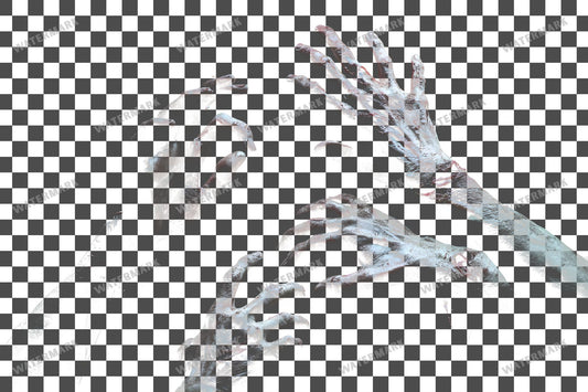 Zombie Hands Transparent Overlay Pngs