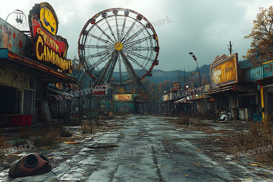 Abandoned Carnival Spooky Backdrop Images