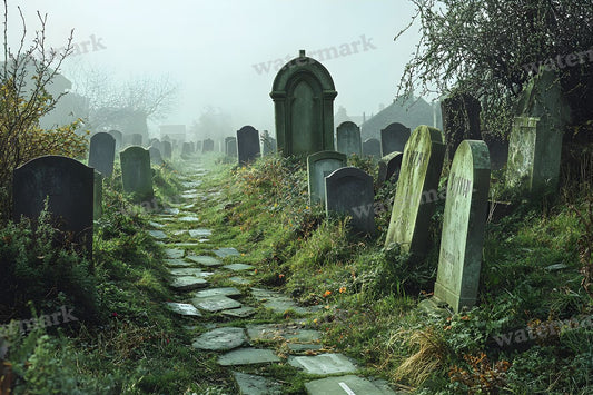 Abandoned Cemetery Backdrop Images