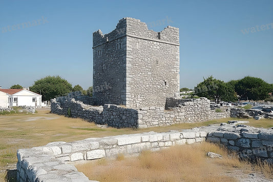 Abandoned European Castle Ruins Backdrop Images