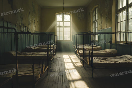 Abandoned Orphanage Door Backdrop Images