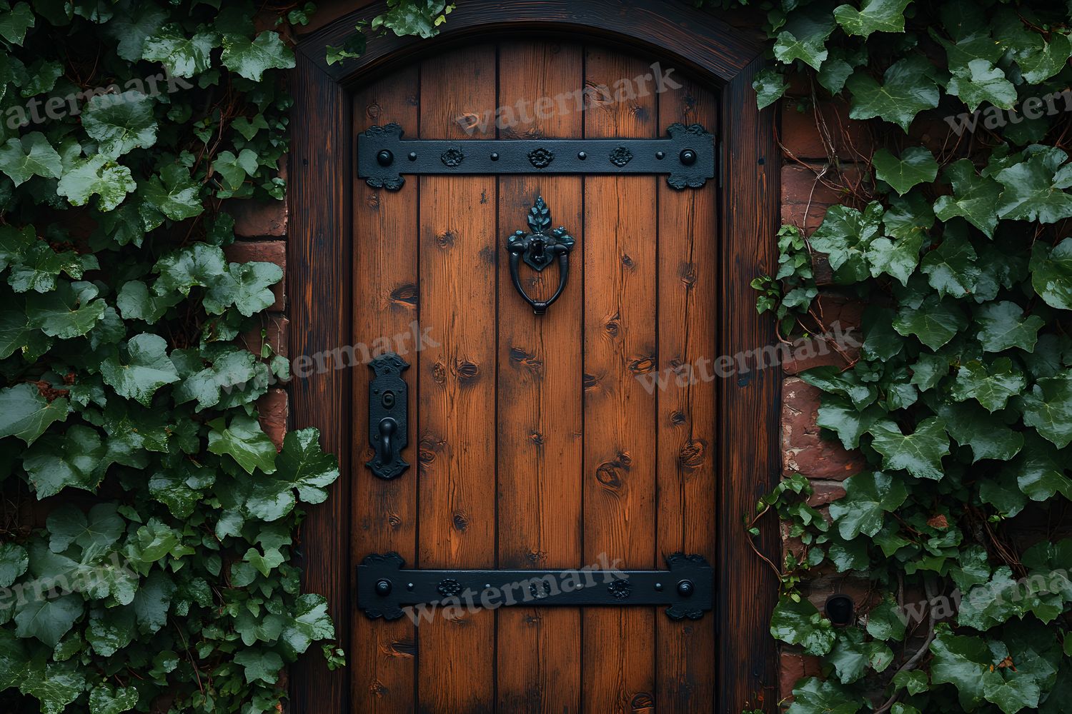 Aged Rustic Wood Door Backdrop Images