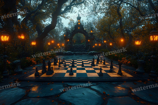 Alice Oversized Chessboard Backdrop Images