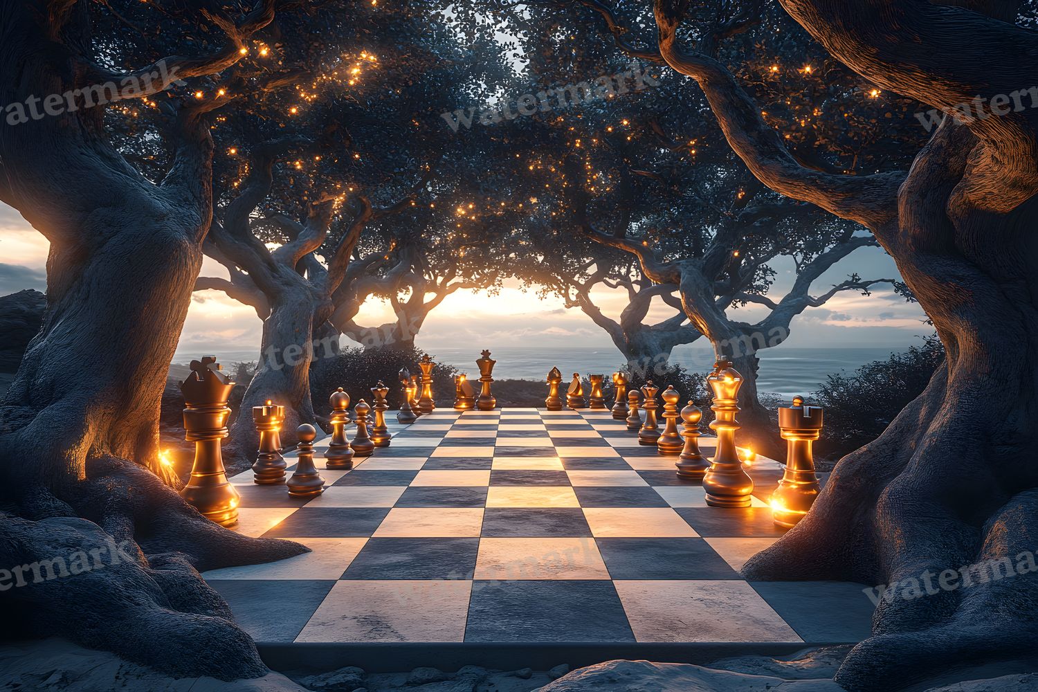 Alice Oversized Chessboard Backdrop Images
