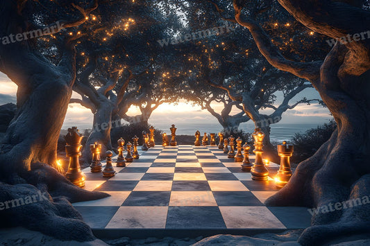 Alice Oversized Chessboard Backdrop Images
