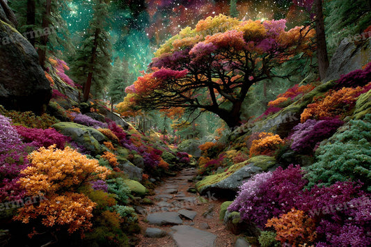 Alice Wonderland Magical Forest Backdrop Images
