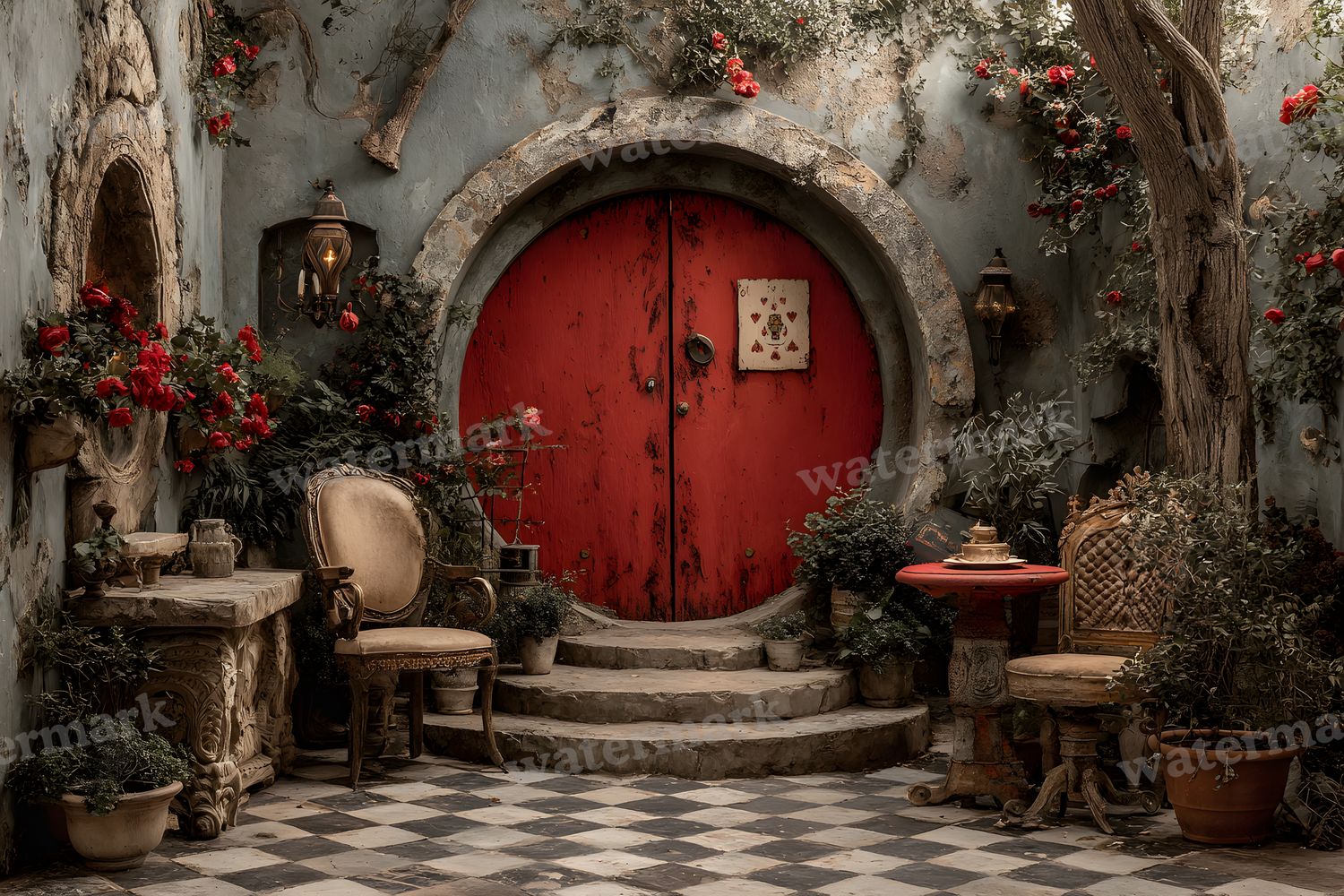 Alice Wonderland Backdrop Images