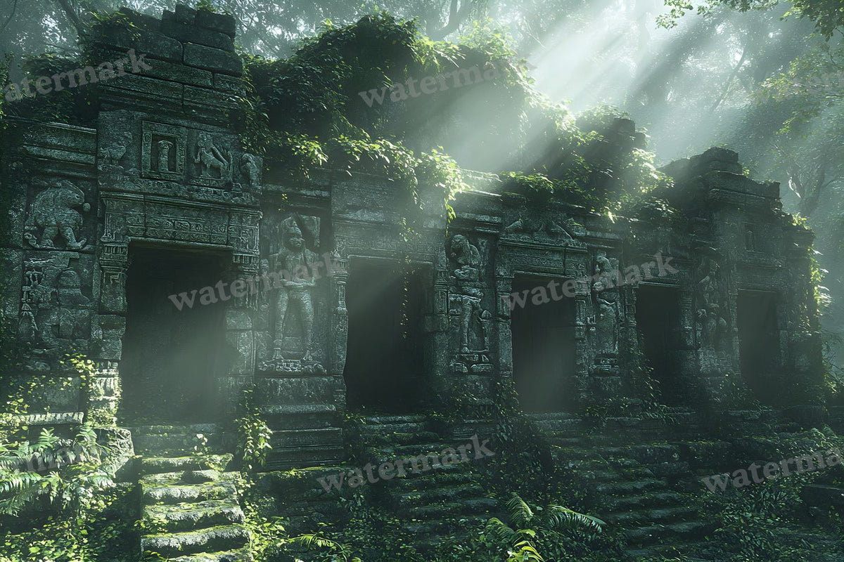 Amazonian Temple Ruins Backdrop Images