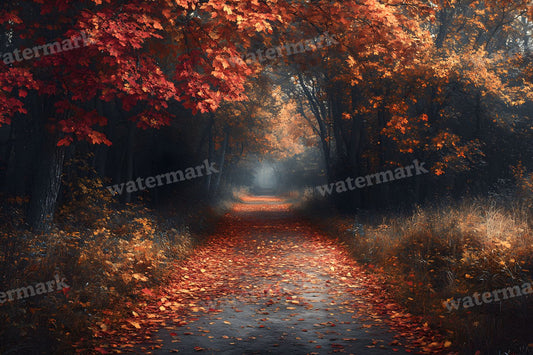 Autumn Woodland Path Backdrop Images