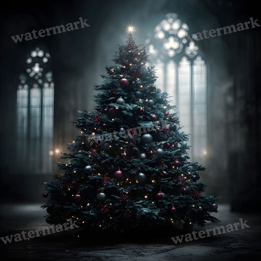 Black Gothic Christmas Backdrop Images
