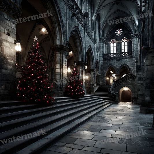 Black Gothic Christmas Backdrop Images