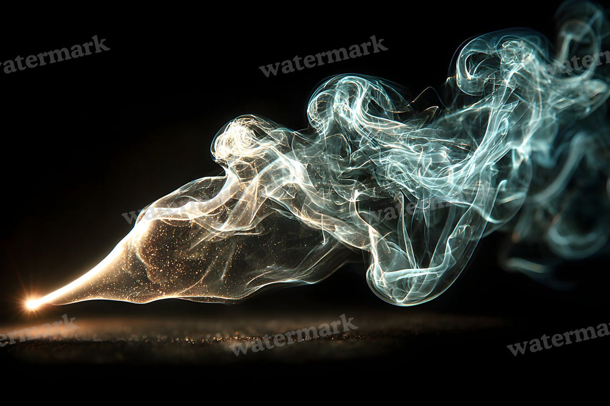 Black Smoke Texture digital photo backdrop for photo editing, preview 1