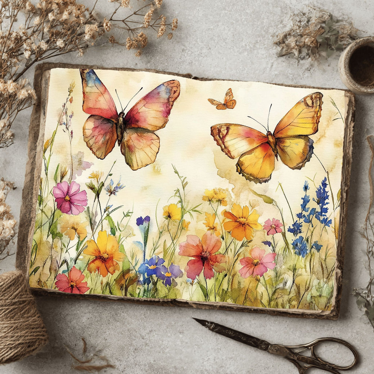Butterfly Wildflower Meadow Writing Paper