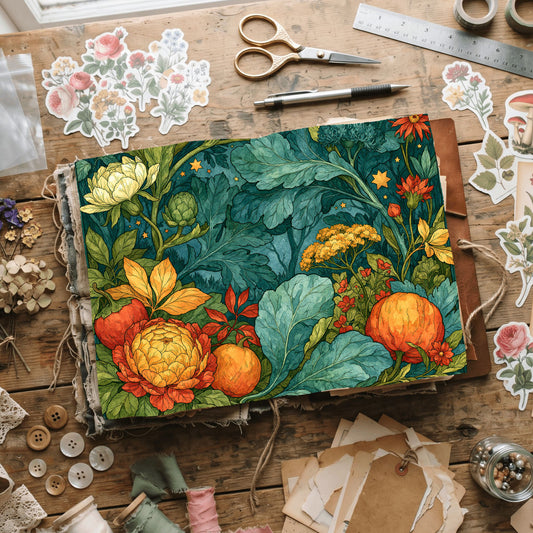 Celestial Botanical Frame Design