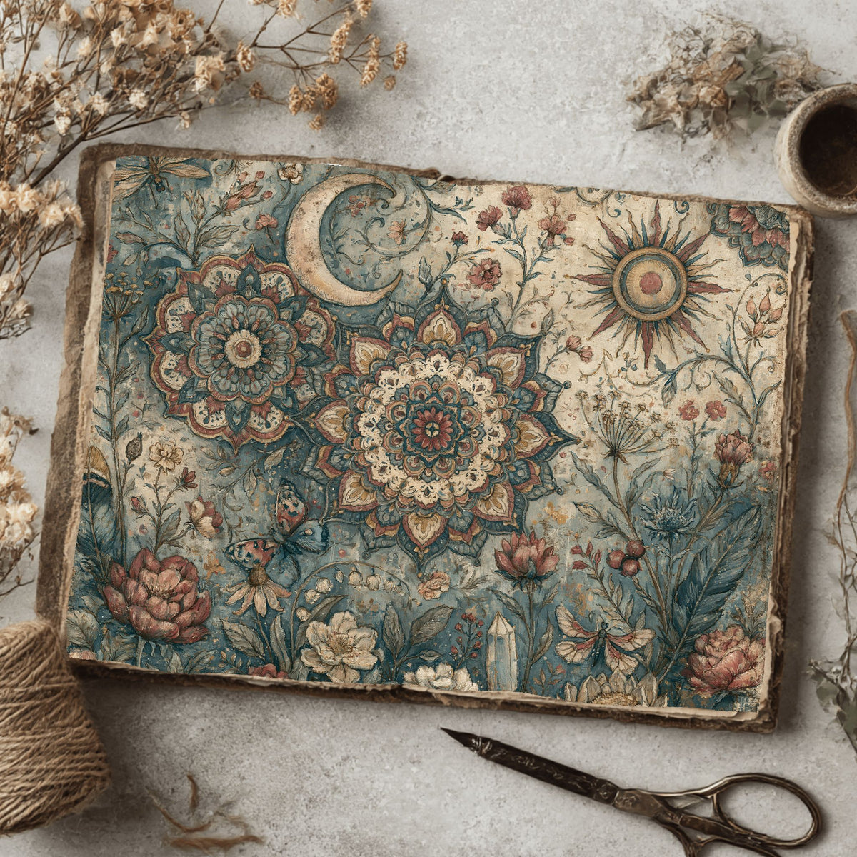 Celestial Mandala Garden Paper